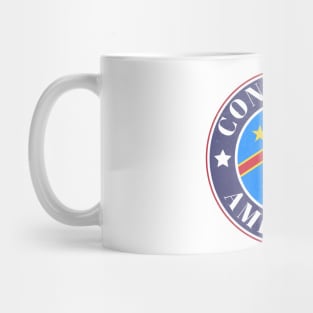 Proud Congolese-American Badge - Democratic Republic of the Congo Flag Mug